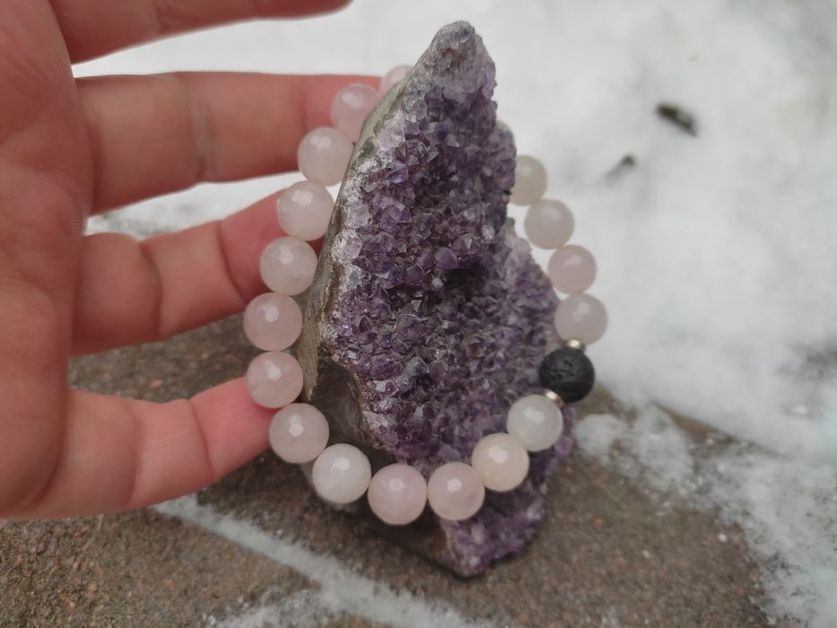 кварц рожевий браслет, інші браслети
Кварц розовий