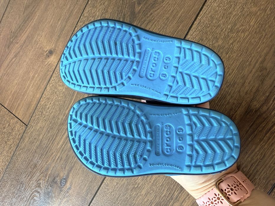 Crocs c8-c9, niebieskie, chodaki 8/9