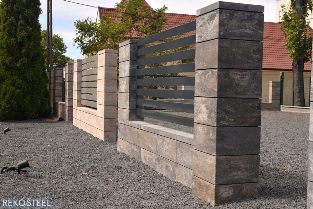 Pustak Ogrodzeniowy STYROBUD FINI. Bloczki Nowoczesne. Ogrodzenie