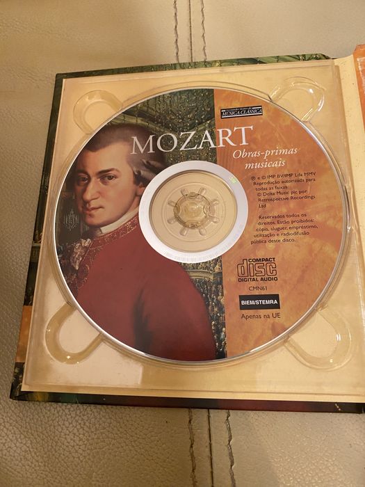 CD + Livro Mozart - Obras-Primas Musicais (Coleção Grandes Mestres)