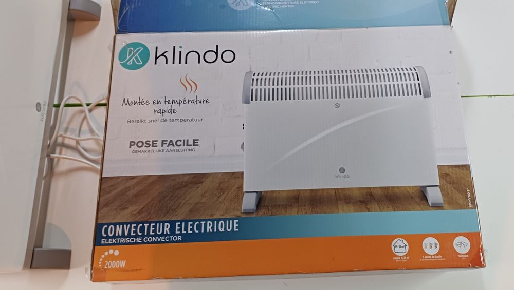 Grzejnik elektryczny nowy Klindo 750/1250/2000aW