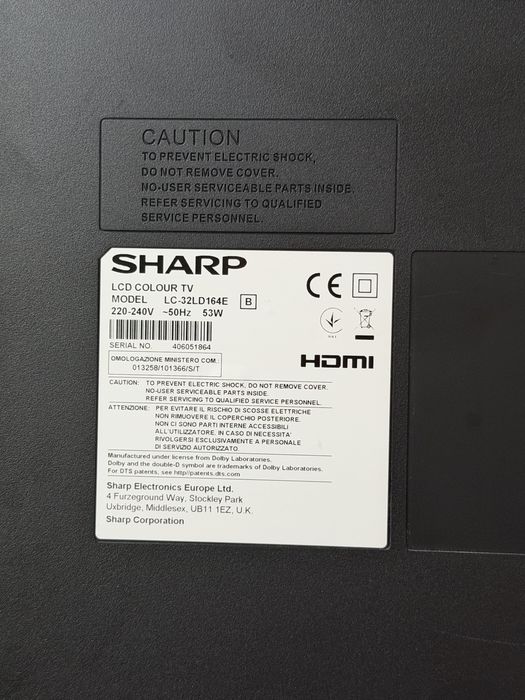 Telewizor Sharp 32 cale LC-32LD164E z oryginalnym pilotem