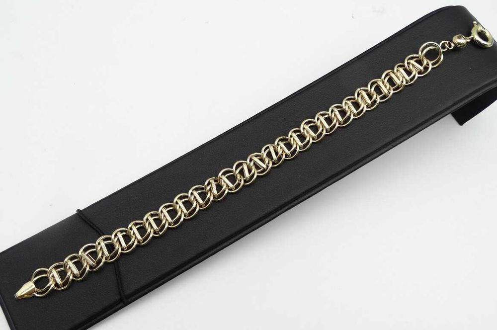 Piękna Złota Bransoletka 8,06g P585 20,5cm 9mm