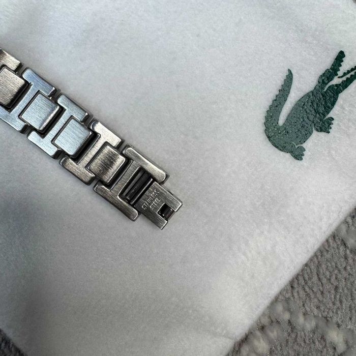 Браслет Lacoste, ласкоста, лакосте срібний, чоловічий