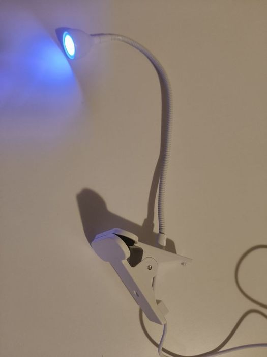 Лампа UV для манікюру з USB роз'ємом, гнучка з прищіпкою