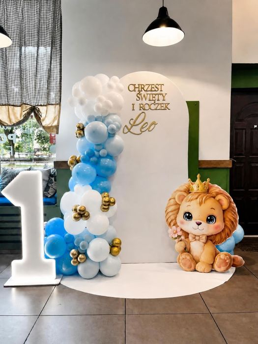 Ścianka balonowa chrzest urodziny komunia 18