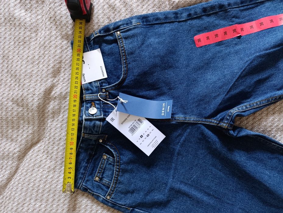 Джинси темно сині MOM FIT