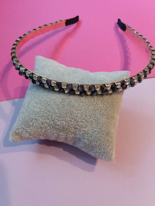 opaska do włosów kryształki 3 sztuki