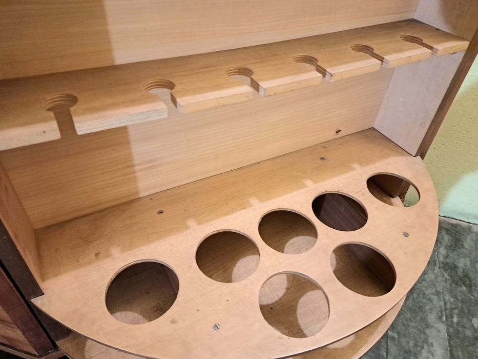 Piękny barek obrotowy z PRL