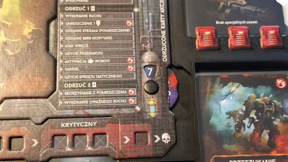 Nemesis Odwet Plansza gracza planszetka organizer pasujący do gry planszowej