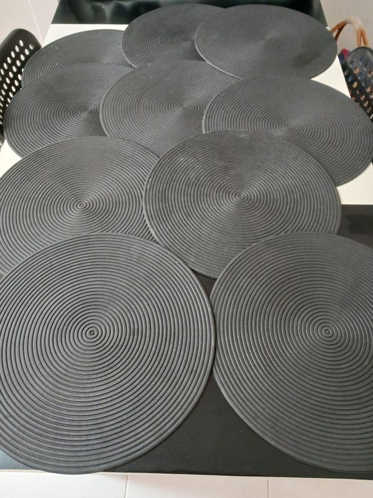 Individuais pretos NOVOS IKEA