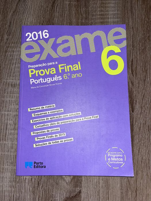 Livro de preparacao para prova final Português 2016