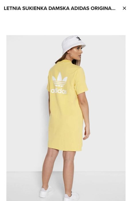żółta sukienka Adidas Original