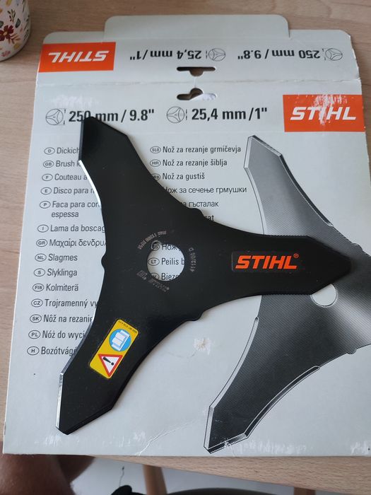 Nowy nóż trójząb Stihl 250mm  25.4