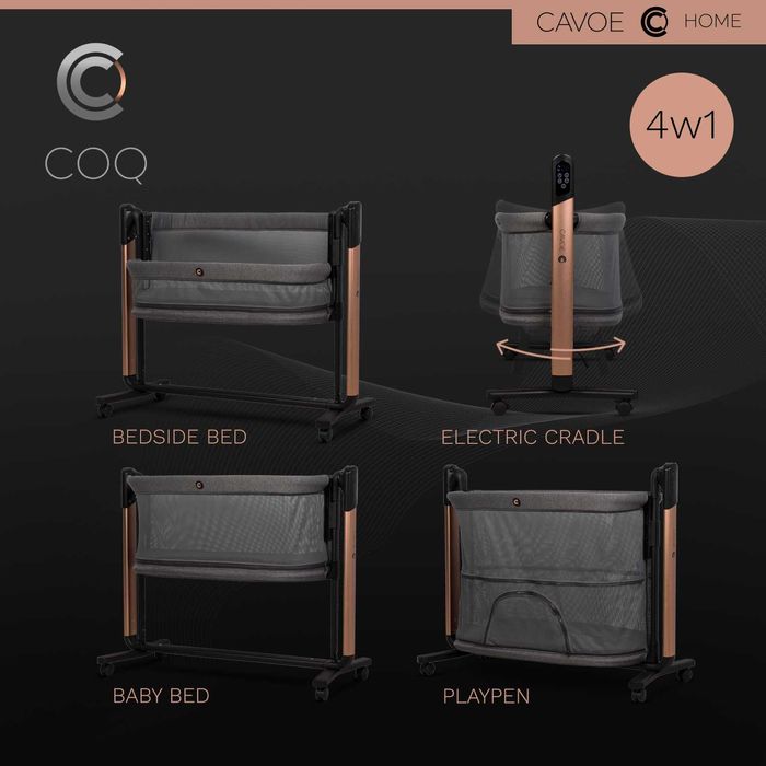 Cavoe COQ – elektryczne łóżeczko 4w1 oferta miesiąca