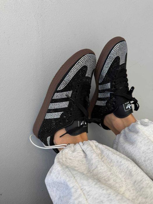 !BIG SALE! Adidas Samba Black Swarovski | 36 37 38 39 40 41