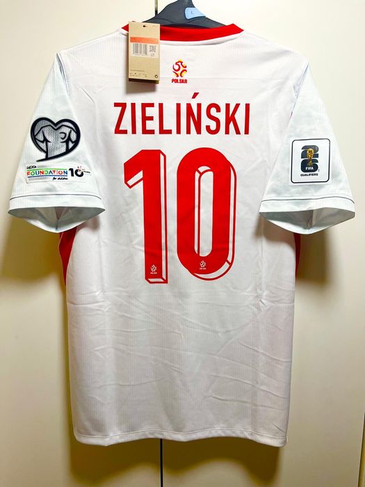 Koszulka Polska Zieliński #10 Reprezentacja Biała 2026