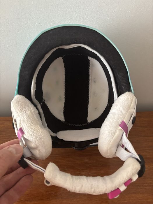 Kask narciarski dla dziewczynki Nevica S 50/54 xm + google Uvex
