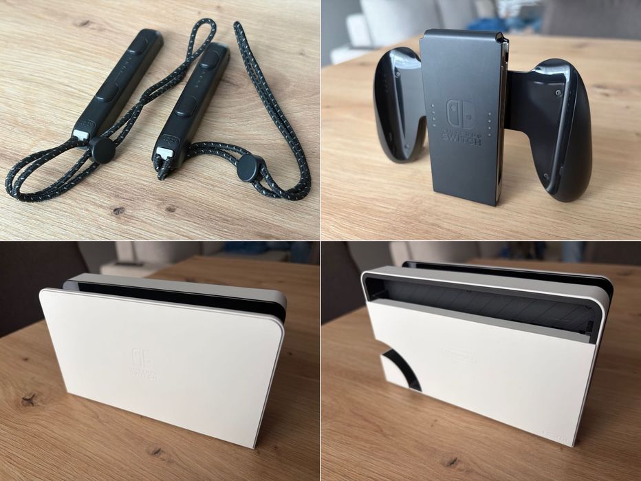 Nintendo Switch OLED 64 GB White – pełny komplet