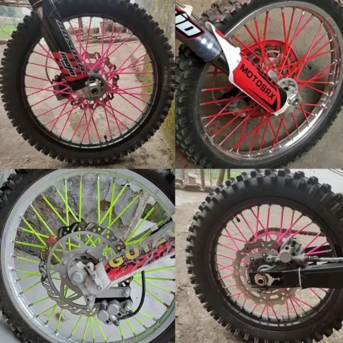 Накладки на спиці мотоцикла мото пітбайк крос ендуро кросс питбайк