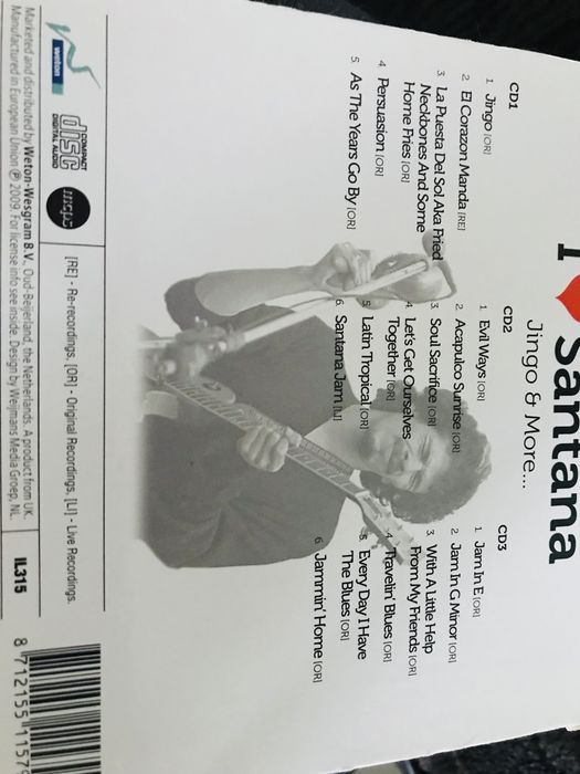 CD Triplo Santana I Love Santana Jingo & More