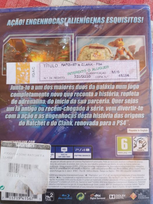 Ratchet and clank ps4 selado