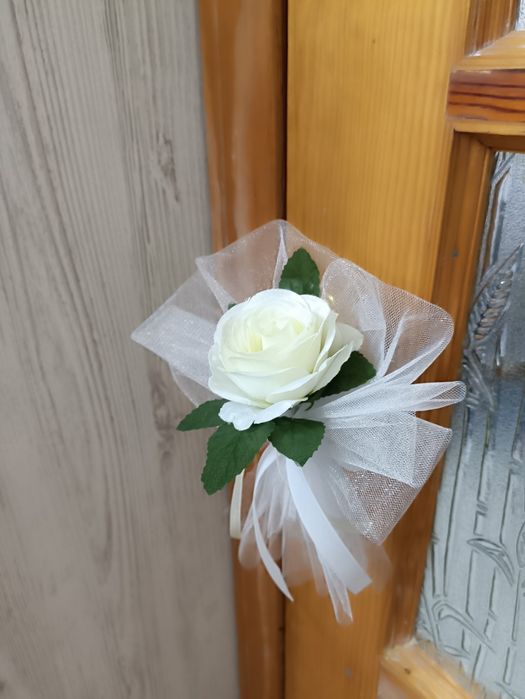 Украшения на машину набір прикрас на весільне авто