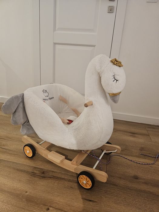 Bujak Jeździk Łabędź na biegunach Księżniczka Łabędzi 2w1