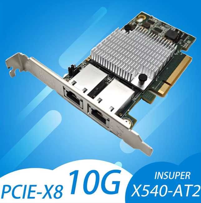 Placa de Rede Intel Ethernet 10G X540-T2 Dual Port RJ45 PCIe