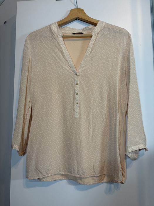 Różowa bluzka Massimo Dutti M różowa koszula Massimo Dutti 38 bluzka M
