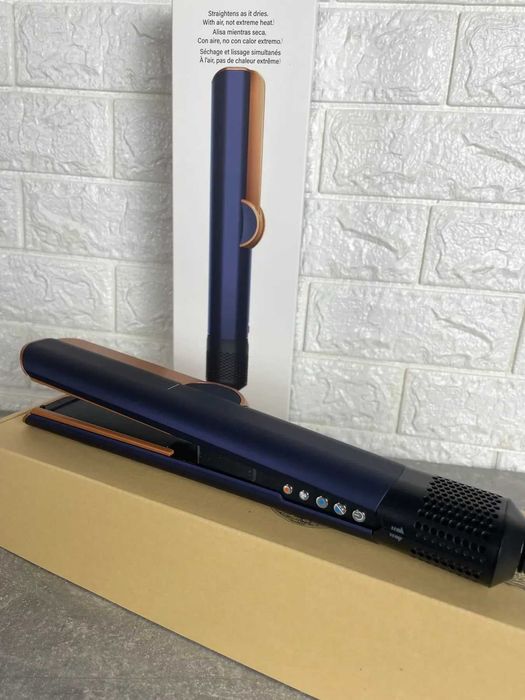 Фен-випрямляч для волосся AirStrait синій