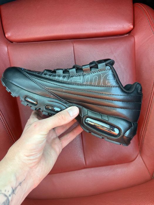 (ОПЛАТА ПІСЛЯ ОГЛЯДУ)Nike Air Max 95 x Supreme All Black Найк Аір Макс 95 х Сумпрім Чорні
