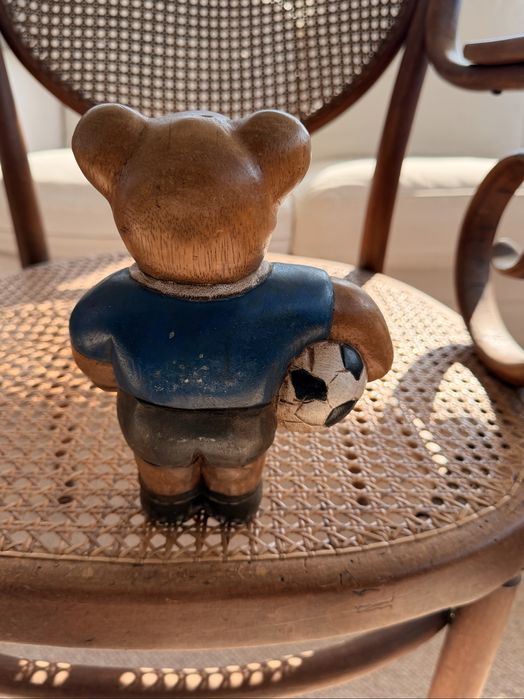 Figurki drewniane misie vintage