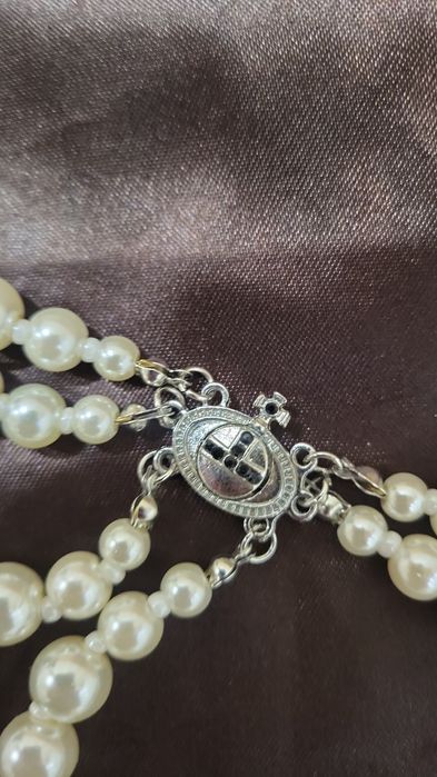 Прикраса Vivienne Westwood широке кольє з перлинами