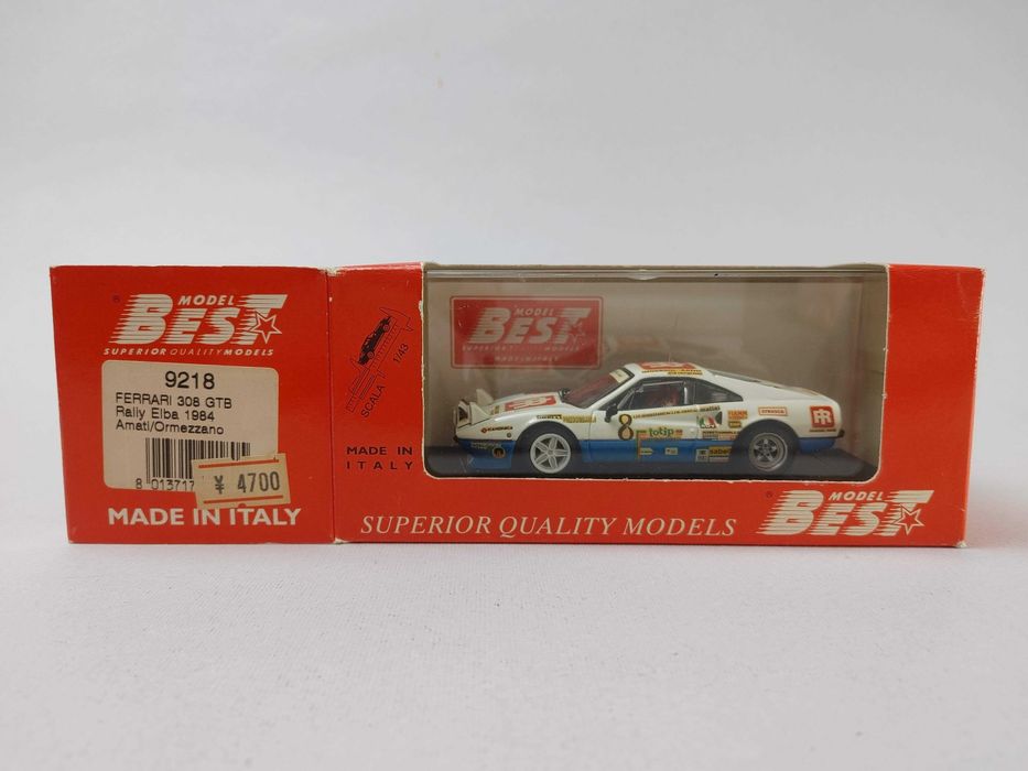 1:43 Ferrari 308 GTB #8 Rally Elba 1984 6th place. Best 9218