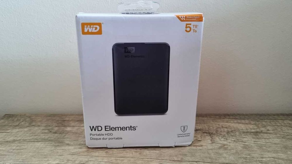 WD Western Digital Elements 5TB nowy dysk zewnętrzny USB 3.0 portable WDBU6Y0050BBK