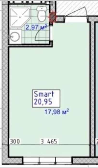 1-кімнатна квартира за адресою вул. Джерельна (площа 19,2 м²) - Atlanta.ua - фото 5