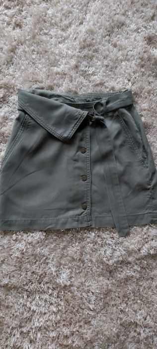 Spódnica khaki H&M, rozmiar 34. Wysyłka od 4.99!