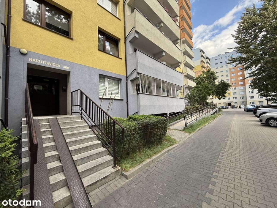 Wysoki parter 4 pok w bloku ocieplonym, Ogrzewanie miejskie, 2 balkony