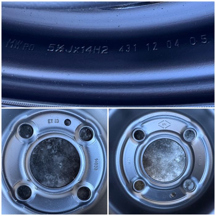 Запаска Matador 185/65 r14 4x100 ET-43 Renault/VW/Opel/Chevrolet/KIA