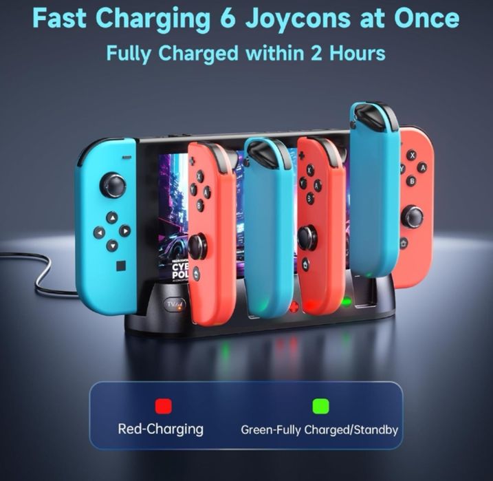Stacja ładująca Switch kompatybilna z Nintendo Switch/Switch OLED