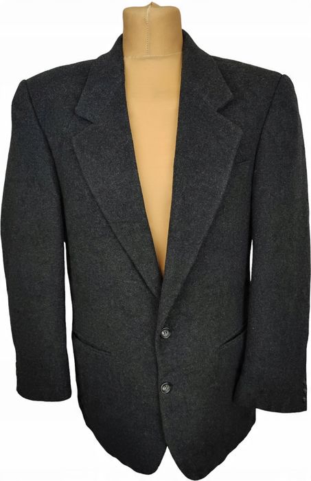 Elegancka grubsza marynarka wełna mix 50
