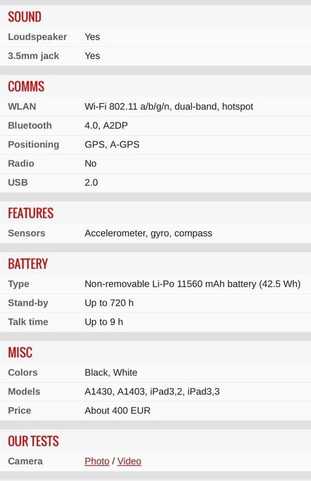 IPAD 3ª geração  wi-fi  4G Modelo A 1430 inclui capa de proteção