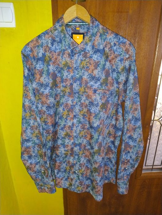 M Redmond koszula casual wzorzysta 100% bawełna organiczna