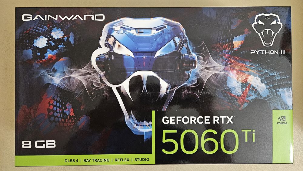 Gainward GeForce RTX 5060 Ti Python III 8GB GDDR7 DLSS4