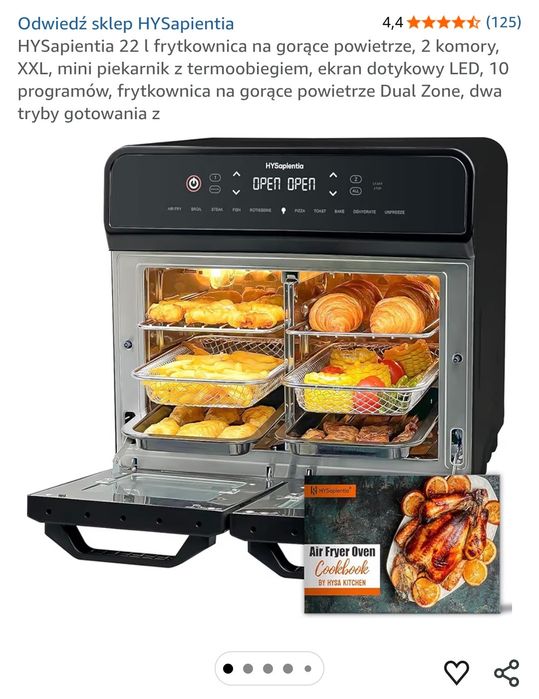 HySapienta 22L AirFryer Oven