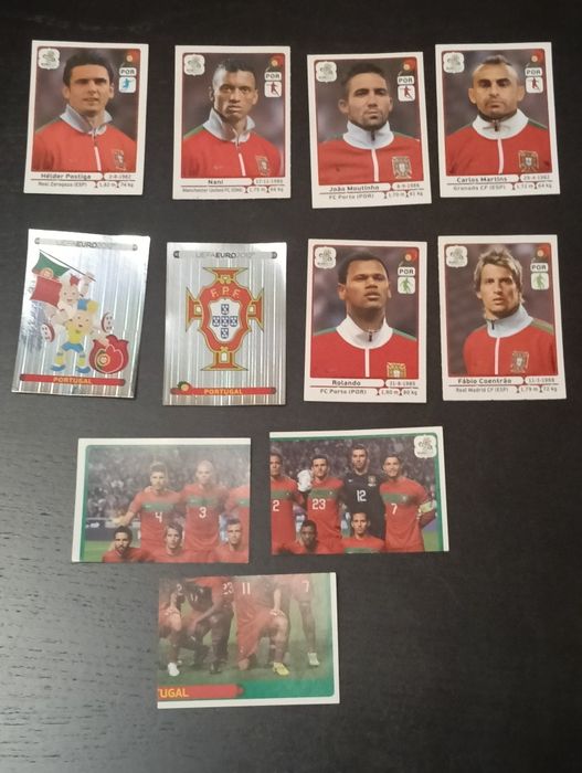 Lote de cerca de 50 cromos do Euro 2012