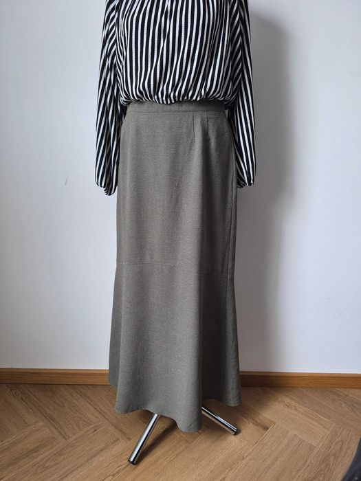 Długa spódnica maxi wzorzysta Ashley Brooke elegancka spódnica