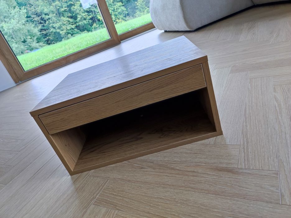 Szafka nocna wisząca dąb naturalny