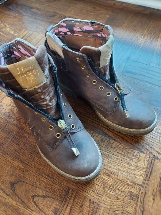 Red Rag skóra 30 / 31 dziewczynki botki traperki trzewiki